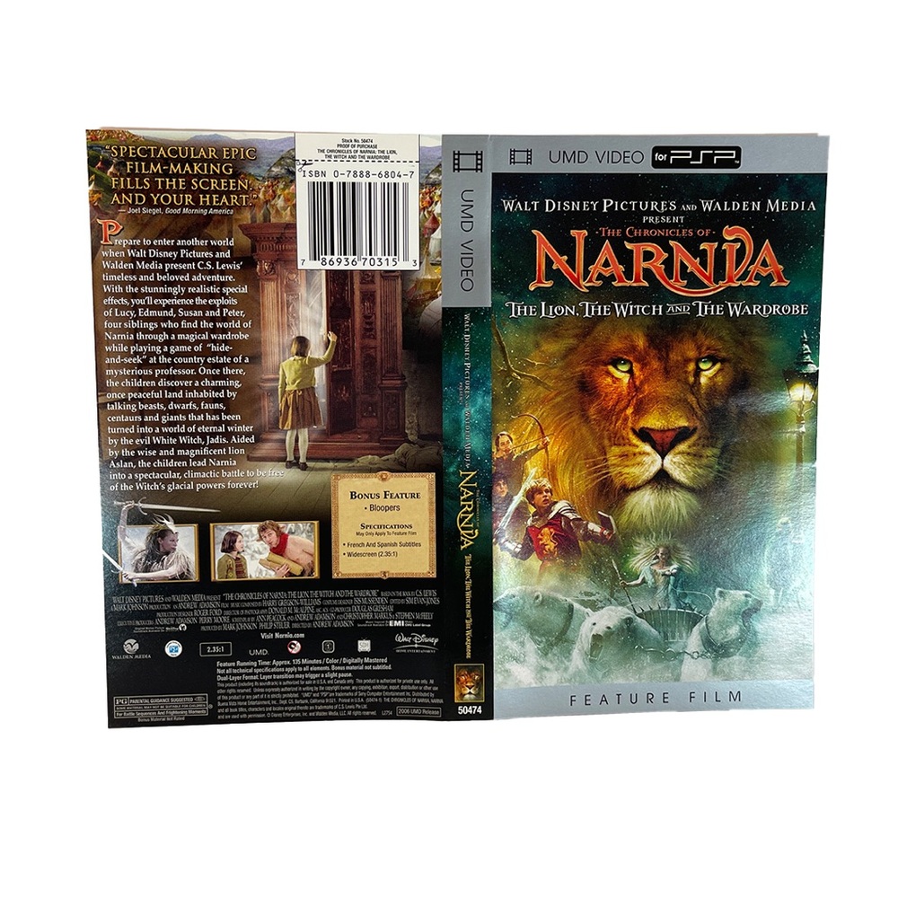 PRINT ONLY ** PSP | UMD VIDEO
 (2005) The Chronicles of Narnia PG **PRINT ONLY